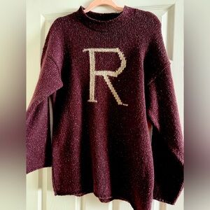 RARE! NWT Wizarding World of Harry Potter - R is for Ron (Ron Weasley) Sweater
